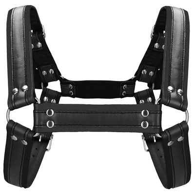 Shots Toys Ouch! Bonded Leather Bulldog Chest Harness