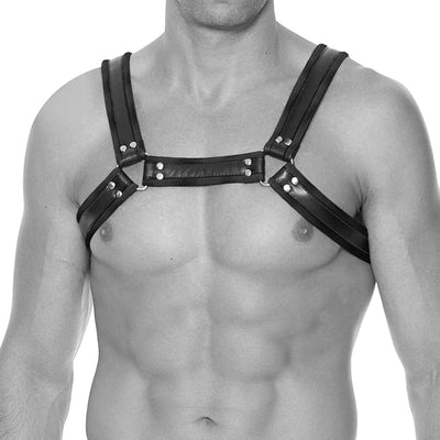 Shots Toys Ouch! Bonded Leather Bulldog Chest Harness