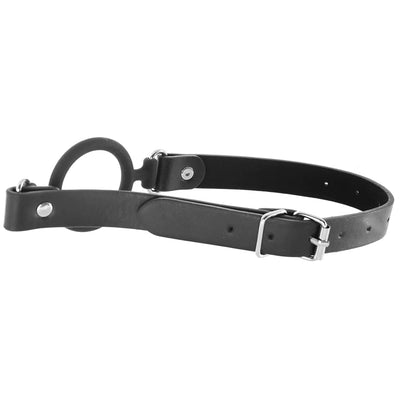 Shots Toys Ouch! Silicone Rigid Ring Gag in Black