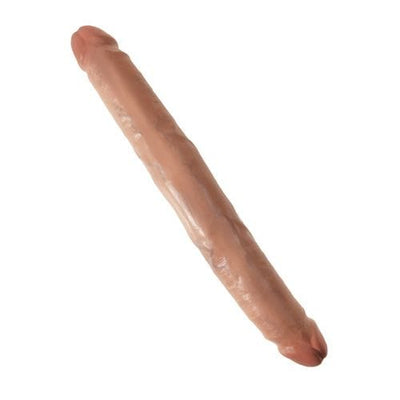 Pipedream King Cock 12" Slim Double Dildo - Tan