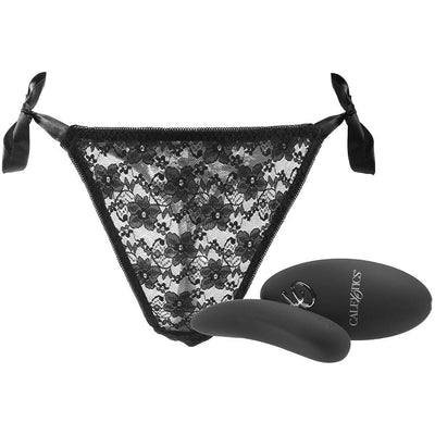 Calexotics Remote Control Lace Thong & Vibe Set in OS