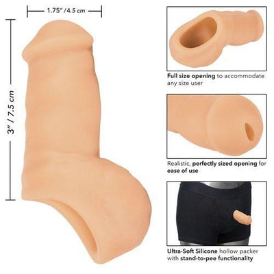 Calexotics Packer Gear Ultra-Soft Silicone STP 3"- Ivory