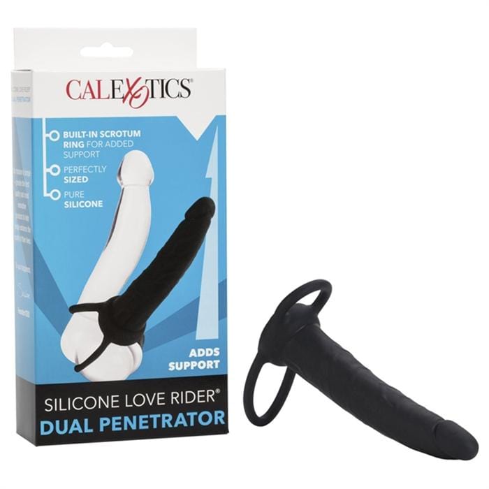 Calexotics Silicone Love Rider Dual Penetrator - Black