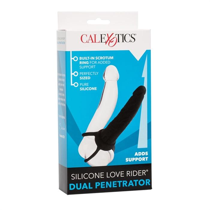 Calexotics Silicone Love Rider Dual Penetrator - Black
