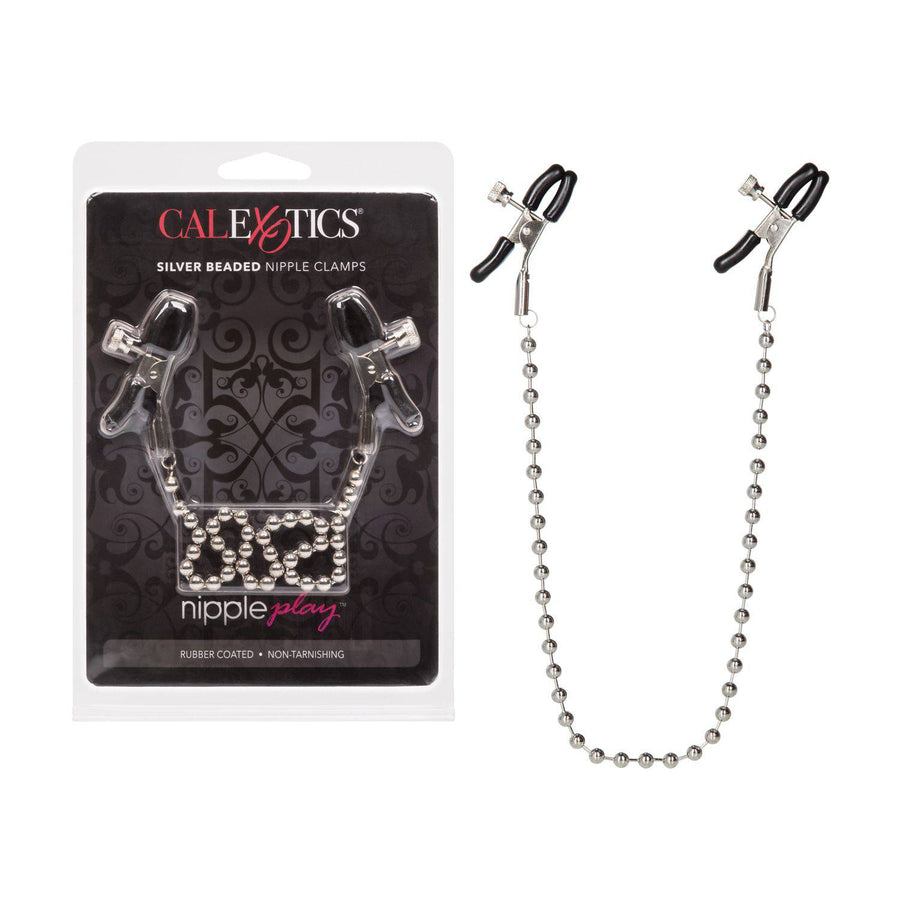 Calexotics Silver Beaded Nipple Clamps - Wicked Wanda's Inc.