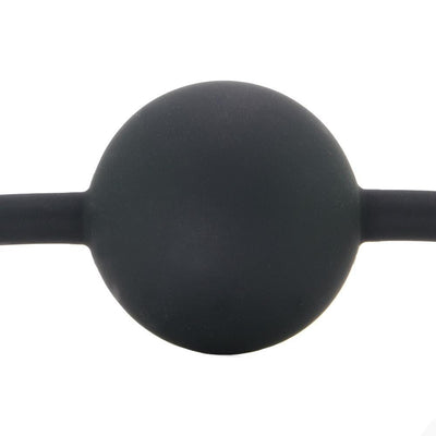 Sportsheets Sincerely Locking Lace Silicone Ball Gag in Black