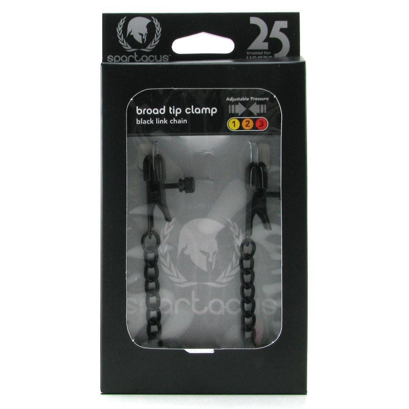 Spartacus Broad Tip Clamp with Black Link Chain