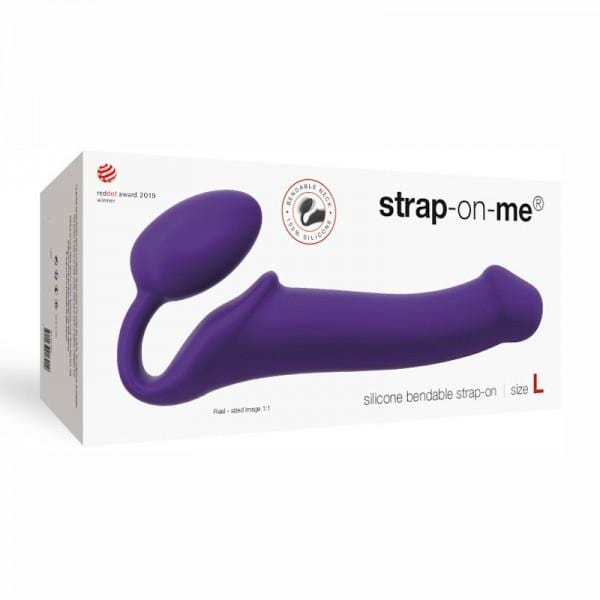 Strap-on-me - Semi-Realistic Bendable Strap-On - Large - Purple