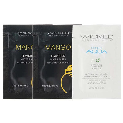 Wicked Sensual Care Teasers Fresh Fruit Lube Sampler