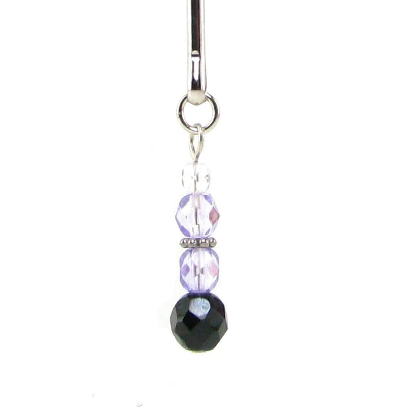 Spartacus Tweezer Clit Clamp with Purple Beads