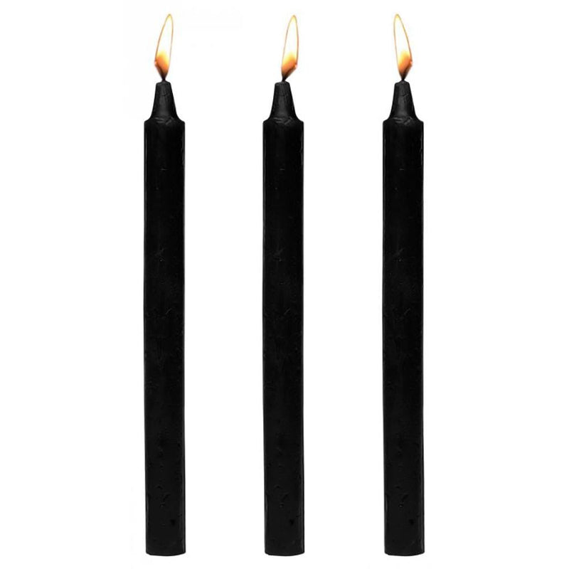XR Brands Master Series Dark Drippers Candle Set of 3 in Black