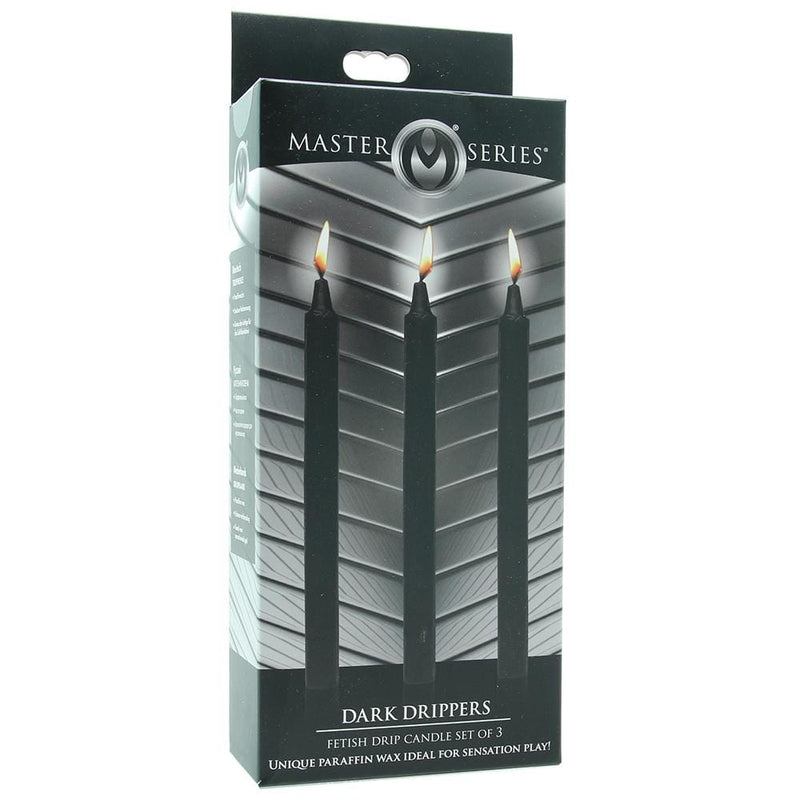 XR Brands Master Series Dark Drippers Candle Set of 3 in Black