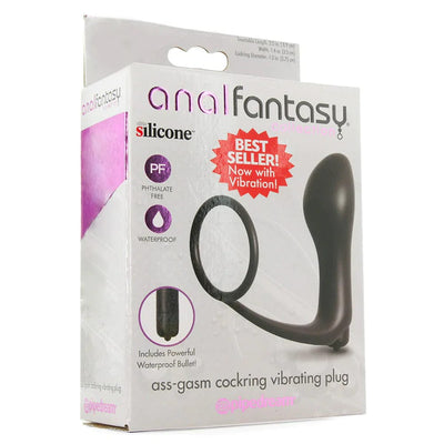 Pipedream Ass-Gasm Vibrating Cock Ring Plug
