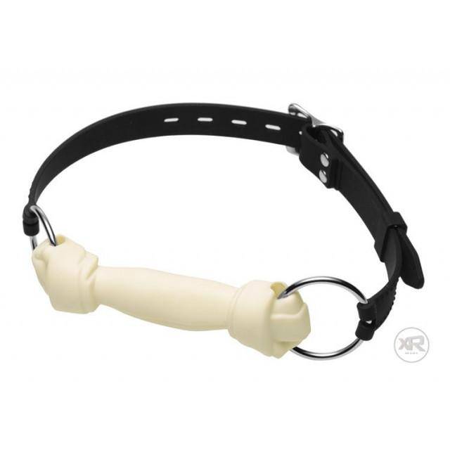 Master Series White Silicone Dog Bone Gag - Wicked Wanda's Inc.