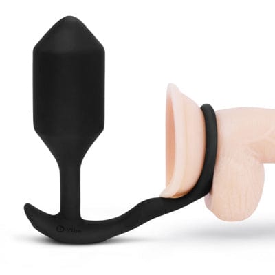 b-Vibe - Vibrating Snug Plug & Tug XL - Black