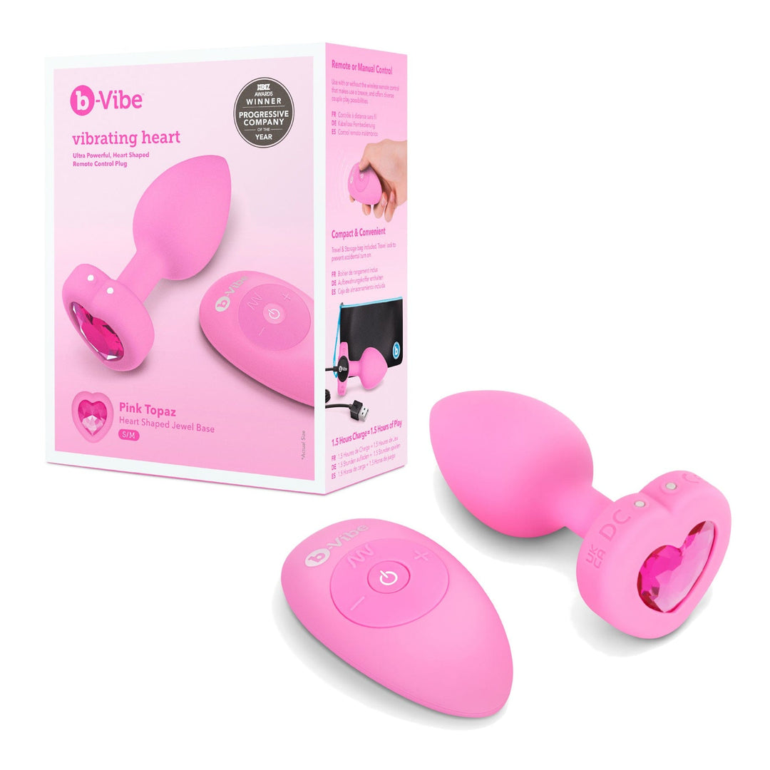 B-Vibe - Vibrating Heart Jewel Plug