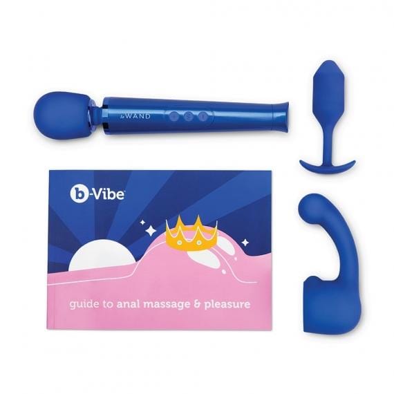 B-Vibe Massage Wand with Anal Kit and Education Set - Wicked Wanda's Inc.