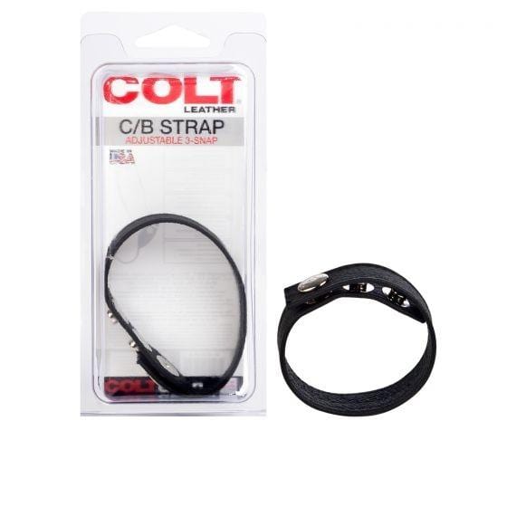 Sangle C/B en cuir Colt réglable à 3 boutons-pression