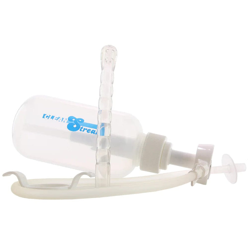 XR Brands Clean Stream Pump Action Enema Bottle with Nozzle