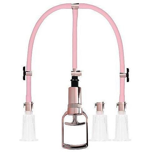 Pumped by Shots Clitoral & Nipple Pump Set Medium Rose Gold - Wicked Wanda's Inc.