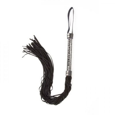 Miss Morgane - Extra Long Black and silver Whip