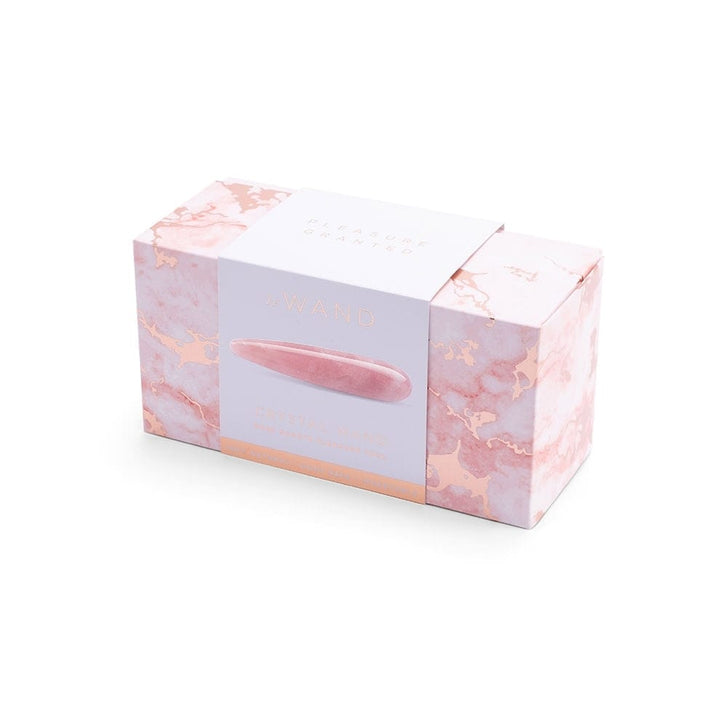 Le Wand Baguette en cristal de plaisir en quartz rose 