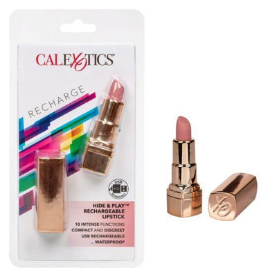 Calexotics Hide and Play Rechargeable Lipstick Vibrator - Wicked Wanda's Inc.