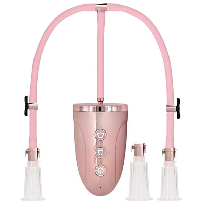 Pumped by Shots Automatic Rechargeable Clitoral and Nipple Pump Set Medium - Wicked Wanda's Inc.