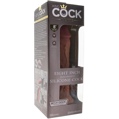 King Cock Elite 8" Dual Density Silicone Dildo