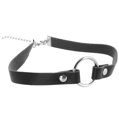 XR Brands Master Series Lush Pet Silver Ring Slim choker
