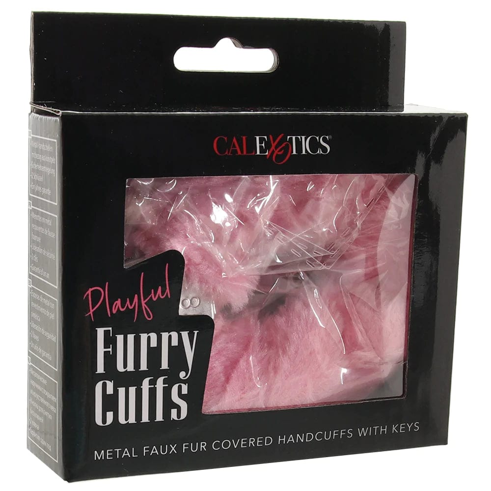 Calexotics Playful Furry Cuffs with Keys in Pink