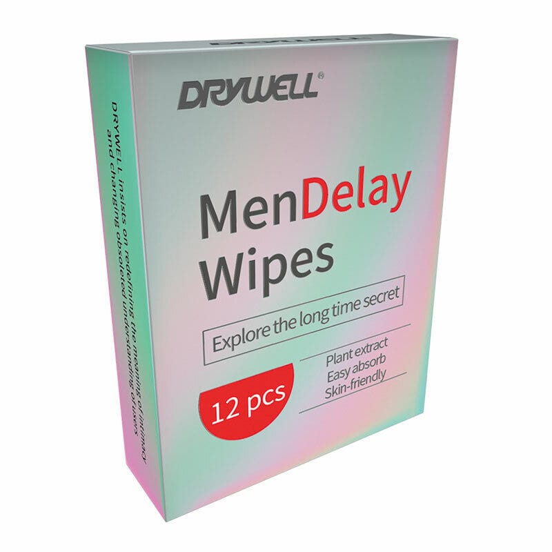 Drywell - Lingettes retardatrices pour hommes super portables 12pcs / pack