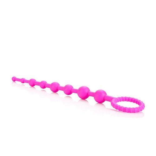 Calexotics Booty Call Collection - Silicone X-10 Anal Beads in Pink