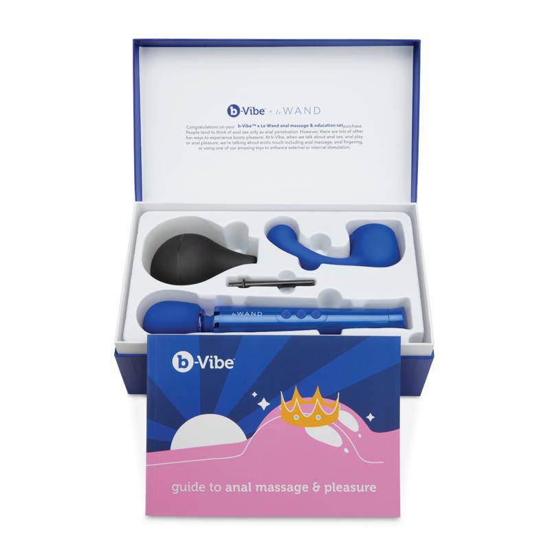 B-Vibe Massage Wand with Anal Kit and Education Set - Wicked Wanda's Inc.