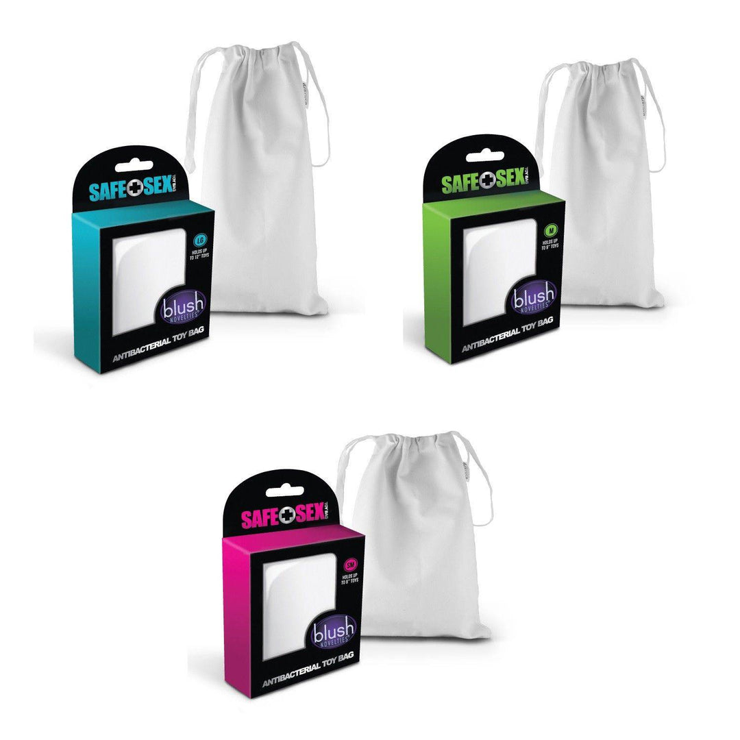 Blush Novelties Safe Sex Antibacterial Toy Bags WW INC Blush Novelties Safe Sex Antibacterial Toy Bags WW INC